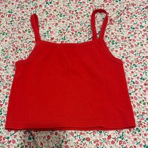 Brandy Melville Red Crop Top